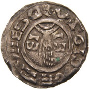 Denar - Sobeslaus Slavník, Bohemia, 985-995 reverse image