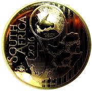 5 Rand Cliff Gladiolus - Colourized obverse image