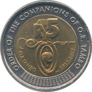 5 Rand Order of Companions of O.R. Tambo reverse image