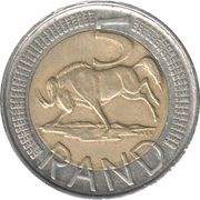 5 Rand South Africa - Afrika-Dzonga, South Africa, 2017 reverse image