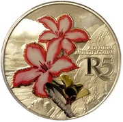 5 Rand Impala Lily - Colourized, South Africa, 2019 reverse image