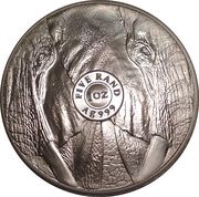 5 Rand The Big Five Series I - African Elephant, South Africa, 2019 reverse image