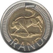 5 Rand Suid-Afrika - Afrika Borwa, South Africa, 2020 reverse image