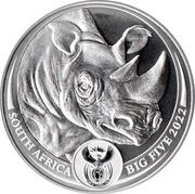 5 Rand The Big Five Series II - Black Rhino obverse image
