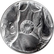 5 Rand The Big Five Series II - Black Rhino, South Africa, 2022 reverse image