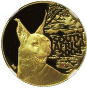 10 Rand - ⅒ Ounce Natura - Caracal obverse image