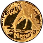 10 Rand - ⅒ Ounce Natura - Giraffe, South Africa, 2006 reverse image