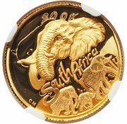 10 Rand - ⅒ Ounce Natura - Elephant obverse image