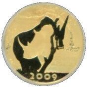 10 Rand - ⅒ Ounce Natura - White Rhino obverse image