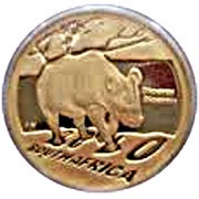 10 Rand - ⅒ Ounce Natura - Black Rhino obverse image