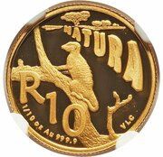 10 Rand - ⅒ Ounce Natura - Meerkat reverse image