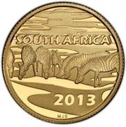 10 Rand - ⅒ Ounce Natura - Zebra obverse image
