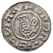 Denar - Sobeslaus Slavník, Bohemia, 985-995 reverse image