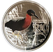 10 Rand White-backed Night Heron - colourized, South Africa, 2018 reverse image