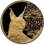20 Rand - ¼ Ounce Natura - Caracal obverse image