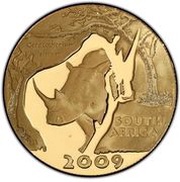 20 Rand - ¼ Ounce Natura - White Rhino obverse image