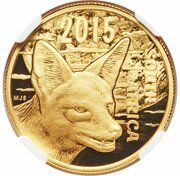 20 Rand - ¼ Ounce Natura - Jackal obverse image