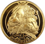 50 Rand - ½ Ounce Natura - Lion obverse image