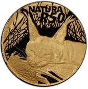 50 Rand - ½ Ounce Natura - Caracal, South Africa, 2004 reverse image