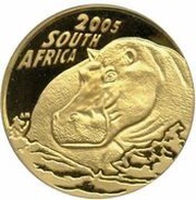 50 Rand - ½ Ounce Natura - Hippopotamus obverse image