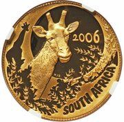 50 Rand - ½ Ounce Natura - Giraffe obverse image
