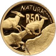 50 Rand - ½ Ounce Natura - Eland, South Africa, 2007 reverse image