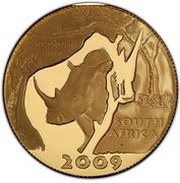 50 Rand - ½ Ounce Natura - White Rhino obverse image