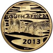 50 Rand - ½ Ounce Natura - Zebra obverse image