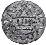 Denar - Boleslaus II the Pious, Bohemia, 992-995 reverse image