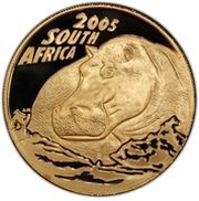 100 Rand - 1 Ounce Natura - Hippopotamus obverse image