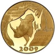 100 Rand - 1 Ounce Natura - White Rhino obverse image
