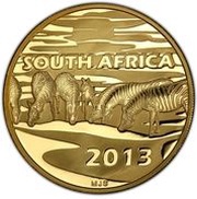 100 Rand - 1 Ounce Natura - Zebra obverse image
