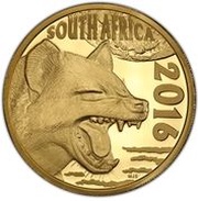 100 Rand - 1 Ounce Natura - Hyena obverse image