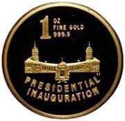 1 Ounce Presidential Inauguration, South Africa, 1994 reverse image