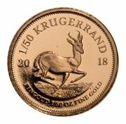 1⁄50 Ounce Krugerrand reverse image
