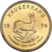 1 Ounce Krugerrand reverse image