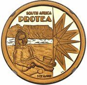 1 Ounce Protea Tourism, South Africa, 2001 reverse image