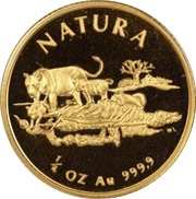 ¼ Ounce Natura - Lion reverse image