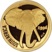 ⅒ Ounce Natura - Elephant obverse image
