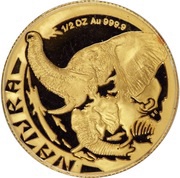 ½ Ounce Natura - Elephant, South Africa, 1996 reverse image