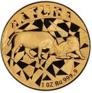1 Ounce Natura - Buffalo, South Africa, 1997 reverse image