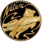 1 Ounce Natura - Leopard, South Africa, 1998 reverse image