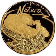 ¼ Ounce Natura - Leopard, South Africa, 1998 reverse image