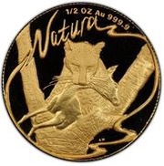 ½ Ounce Natura - Leopard, South Africa, 1998 reverse image