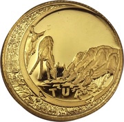 ⅒ Ounce Natura - Kudu, King of the Antelopes, South Africa, 1999 reverse image