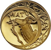 1 Ounce Natura - Kudu, King of the Antelopes, South Africa, 1999 reverse image