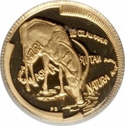⅒ Ounce Natura - Sable, Queen of the Antelopes, South Africa, 2000 reverse image