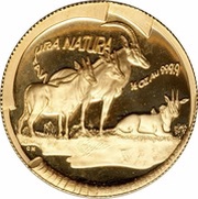 ½ Ounce Natura - Sable, Queen of the Antelopes, South Africa, 2000 reverse image
