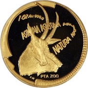 1 Ounce Natura - Sable, Queen of the Antelopes, South Africa, 2000 reverse image
