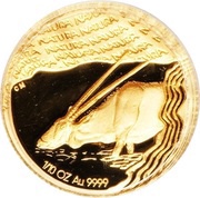 ⅒ Ounce Natura - Gemsbok, Prince of the Kalahari reverse image